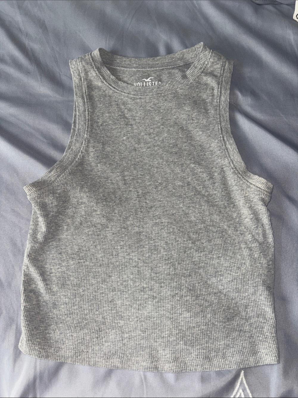 Hollister Light Gray Ribbed Tank